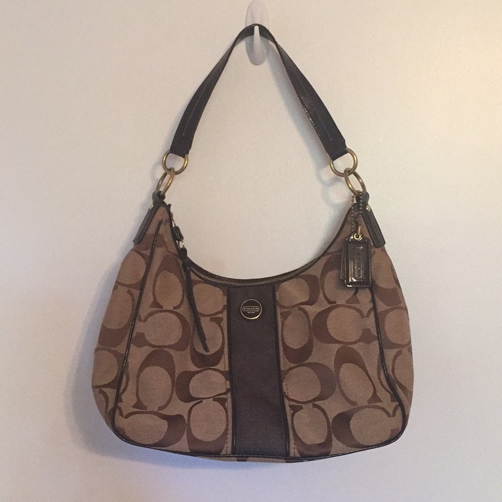 Coach Fabric Logo Shoulder Bag